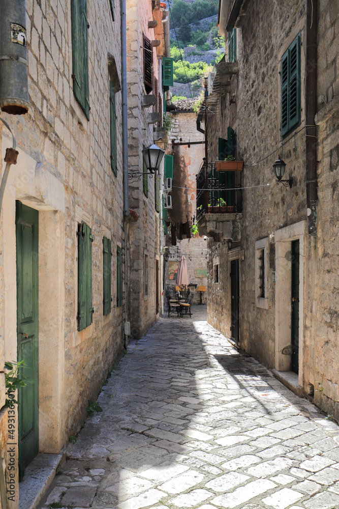 Street in the old town of Kotor