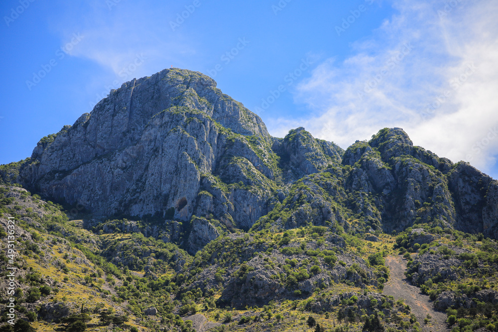 Beautiful view of mountains in Montenegro Beautiful view of mountains in Montenegro