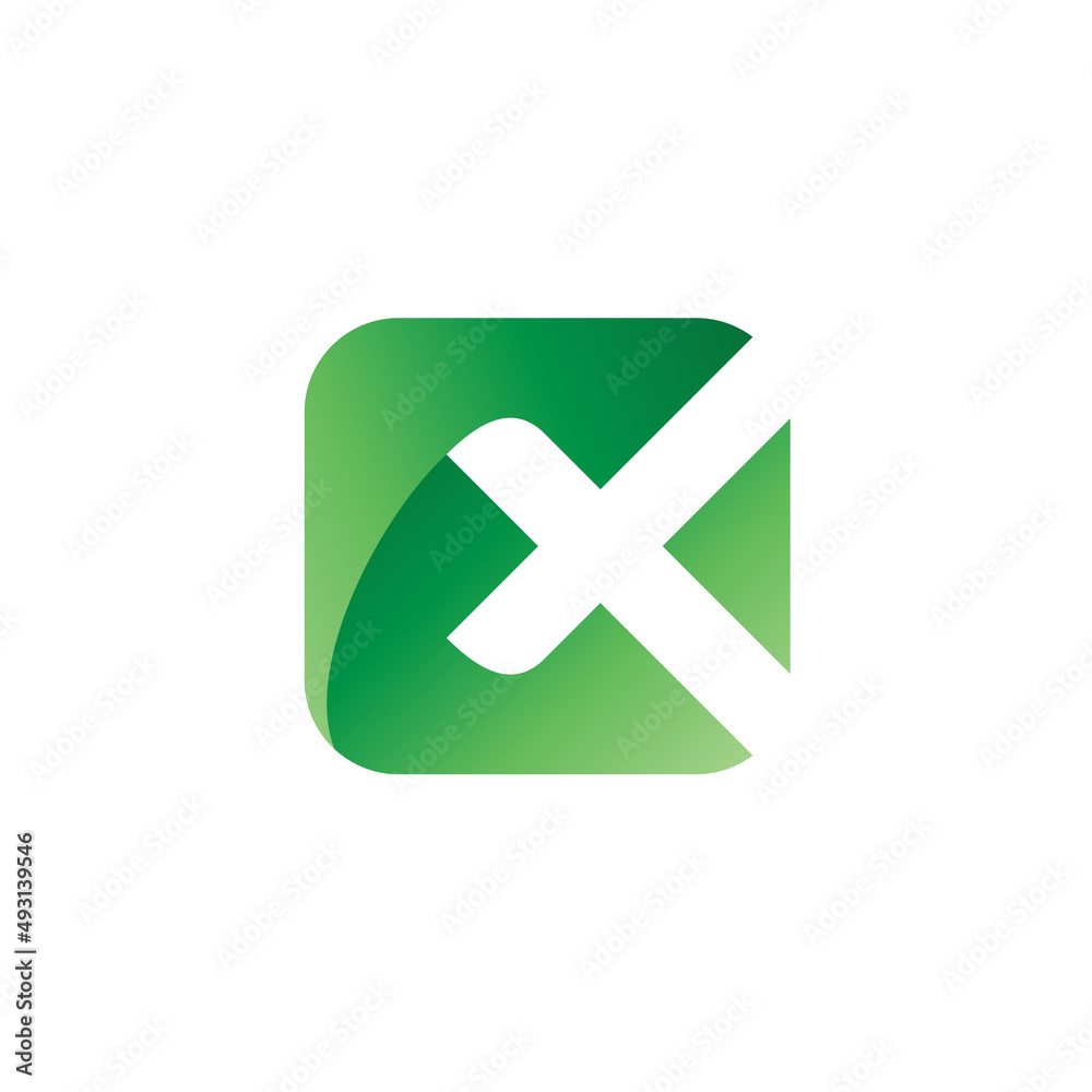 Letter X in Square Logo Vector Letter X in Square Logo Vector