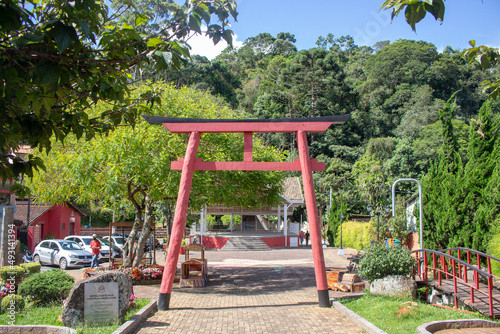 japanese torii santo antonio do pinhal brazil