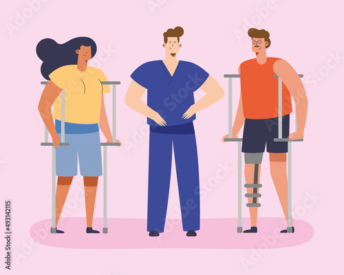 therapist with patients couple