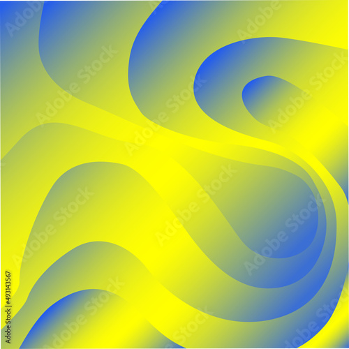 Mobile, abstract flat blue yellow background