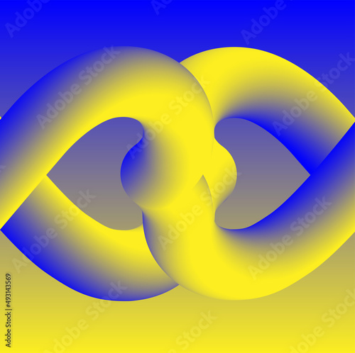 Mobile, Abstract twin love blue yellow background