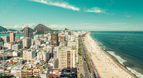 Ipanema Beach high angle view, Rio De Janeiro, Brazil © marchello74