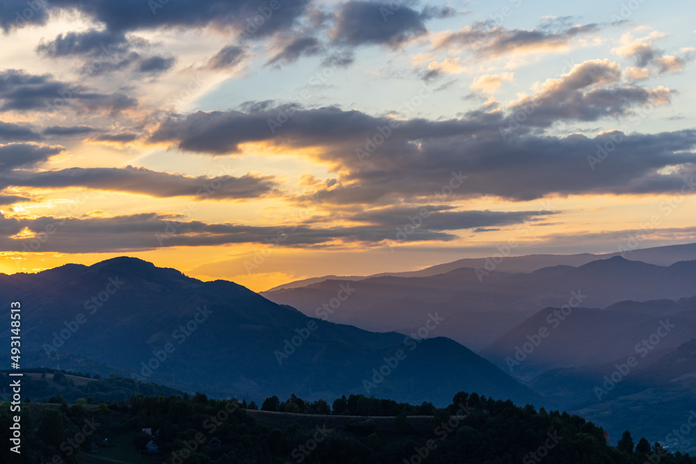 Obraz premium Scenery in Nature at Sunset