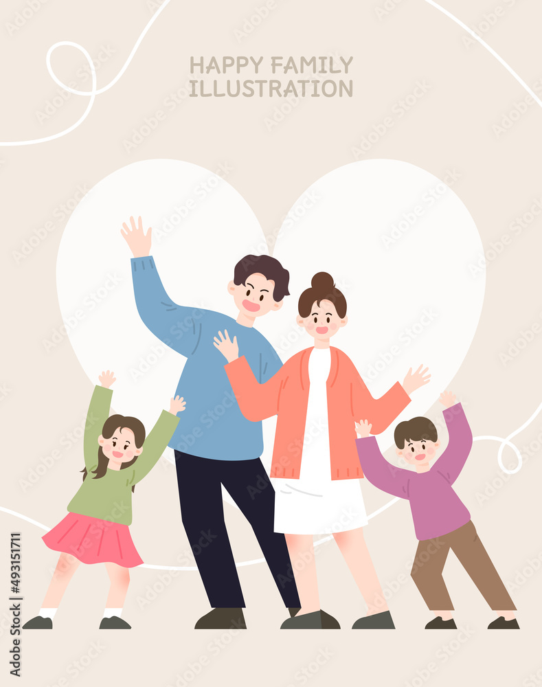 An illustration of a harmonious family month.
An illustration of a harmonious family month.