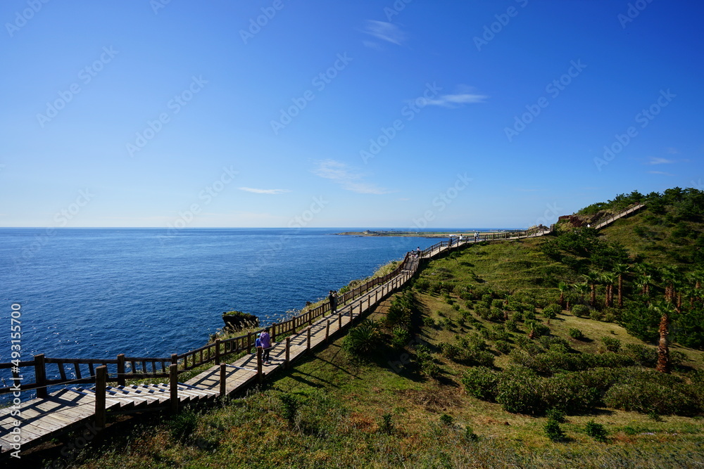 fascinating seaside view with walkway