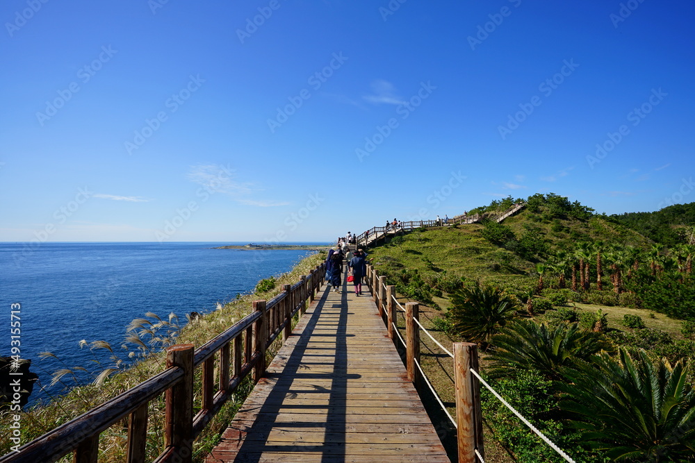 fascinating seaside view with walkway