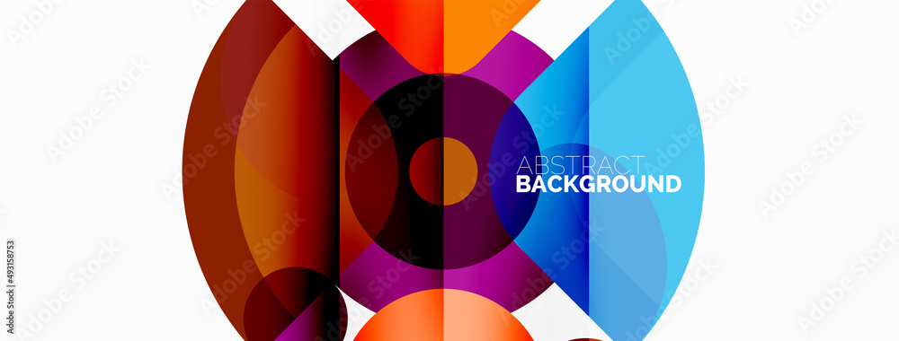 Fototapeta premium Colorful geometric pattern, minimal abstract background for wallpaper, banner, presentation