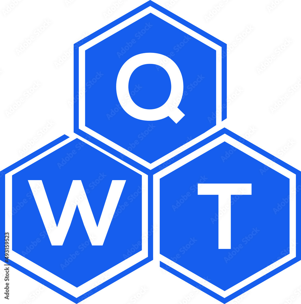 QWT letter logo design on White background. QWT creative initials letter logo concept. QWT letter design. QWT letter logo design on White background. QWT creative initials letter logo concept. QWT letter design.