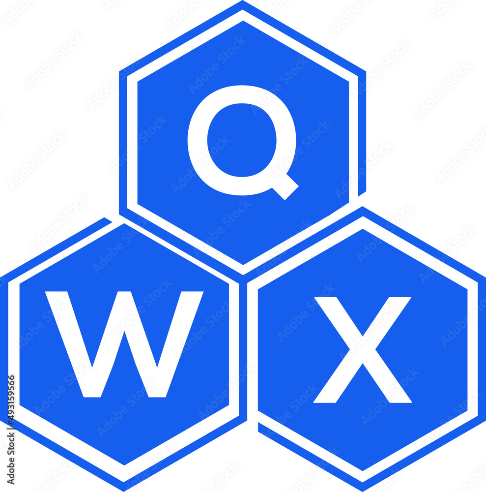 QWX letter logo design on White background. QWX creative initials letter logo concept. QWX letter design. QWX letter logo design on White background. QWX creative initials letter logo concept. QWX letter design.