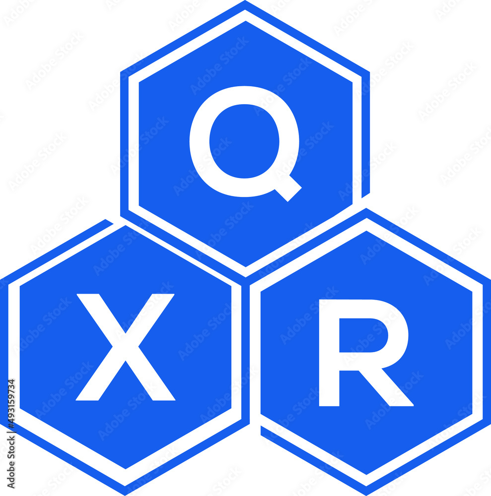QXR letter logo design on White background. QXR creative initials letter logo concept. QXR letter design. 