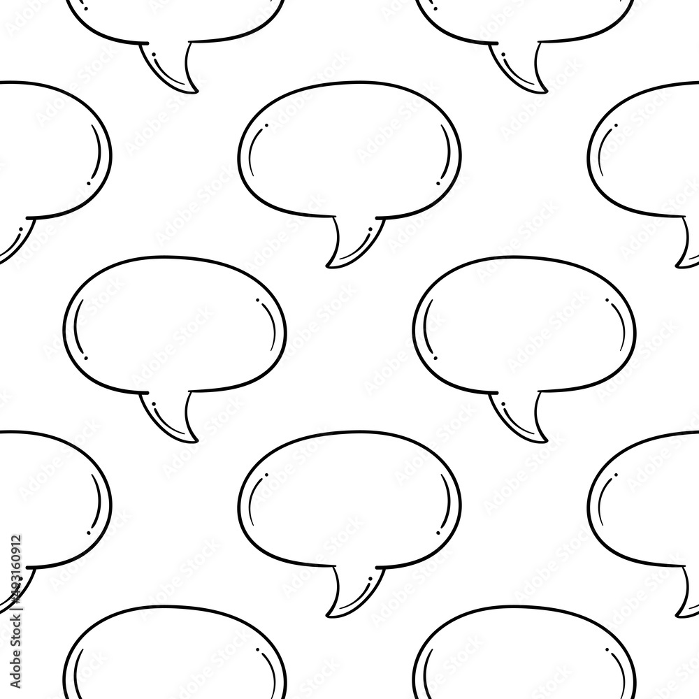 hand drawn seamless pattern text box on white background hand drawn seamless pattern text box on white background