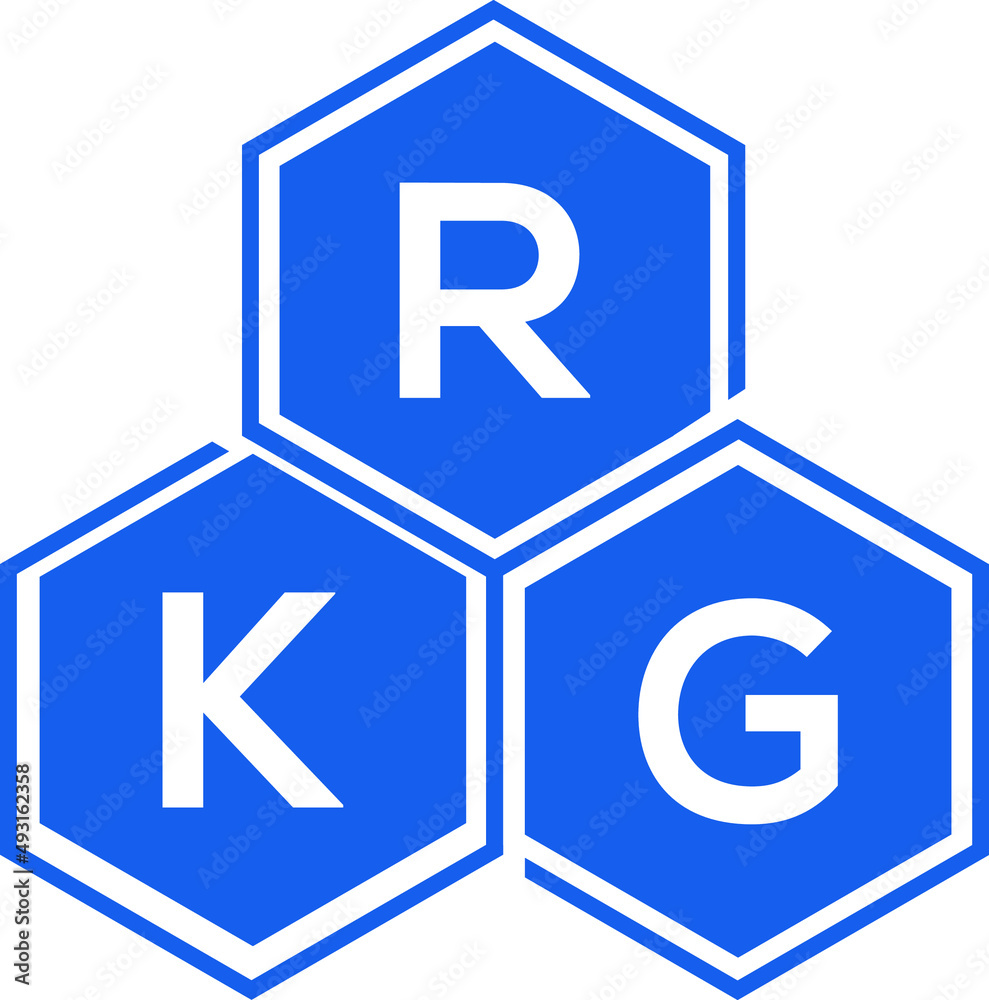 RKG letter logo design on White background. RKG creative initials letter logo concept. RKG letter design. RKG letter logo design on White background. RKG creative initials letter logo concept. RKG letter design.