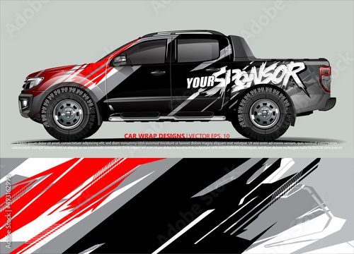 truck graphics. modern camouflage design for vehicle vinyl wrap 