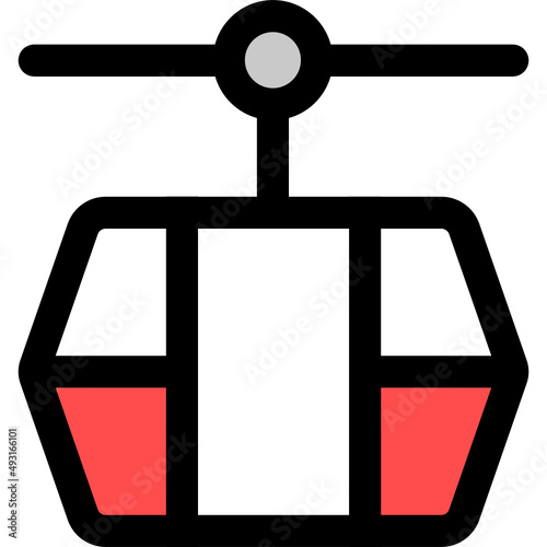 ropeway icon vector