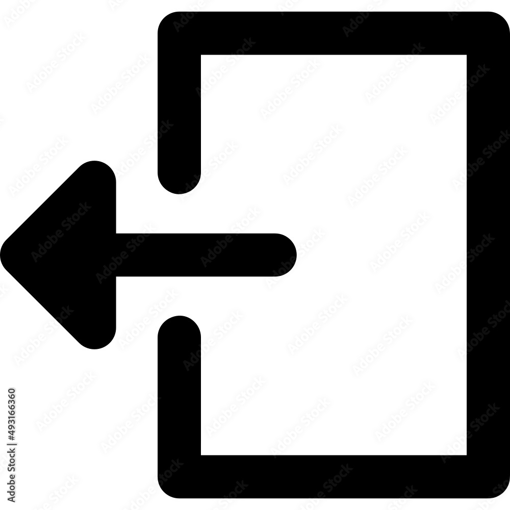 log out icon vector