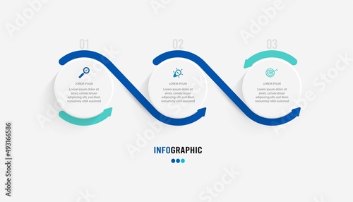 Business data visualization. Process chart. Abstract elements of graph, diagram with steps, options, parts or processes. Vector business template for presentation. Creative concept for infographic