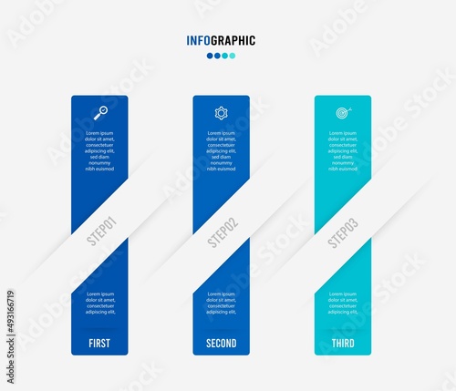Business data visualization. Process chart. Abstract elements of graph, diagram with steps, options, parts or processes. Vector business template for presentation. Creative concept for infographic