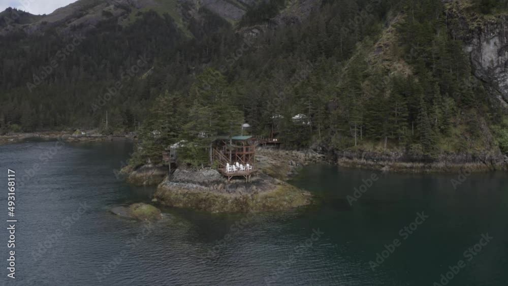 Flying the Mavic 2 Pro drone near Orca Island in the Resurrection Bay right outside Seward, Alaska. Flying the Mavic 2 Pro drone near Orca Island in the Resurrection Bay right outside Seward, Alaska.