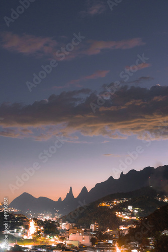sunrise over the mountains