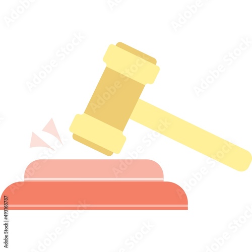 Hammer icon judge gavel vector auction mallet