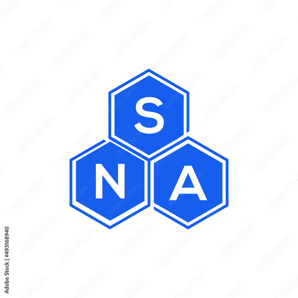 SNA letter logo design on White background. SNA creative initials letter logo concept. SNA letter design. SNA letter logo design on White background. SNA creative initials letter logo concept. SNA letter design.