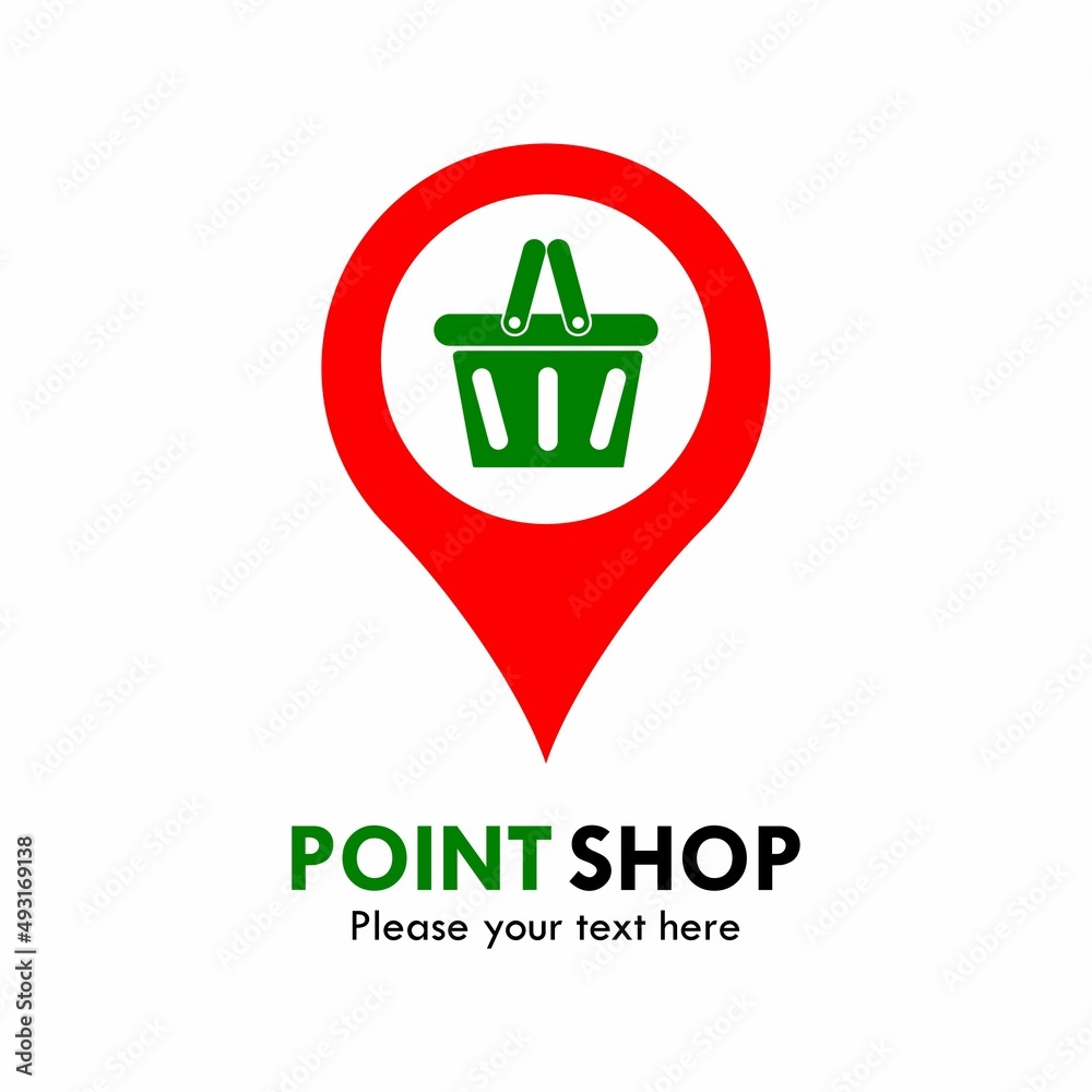 Point shop logo template illustration. suitabel for business Point shop logo template illustration. suitabel for business