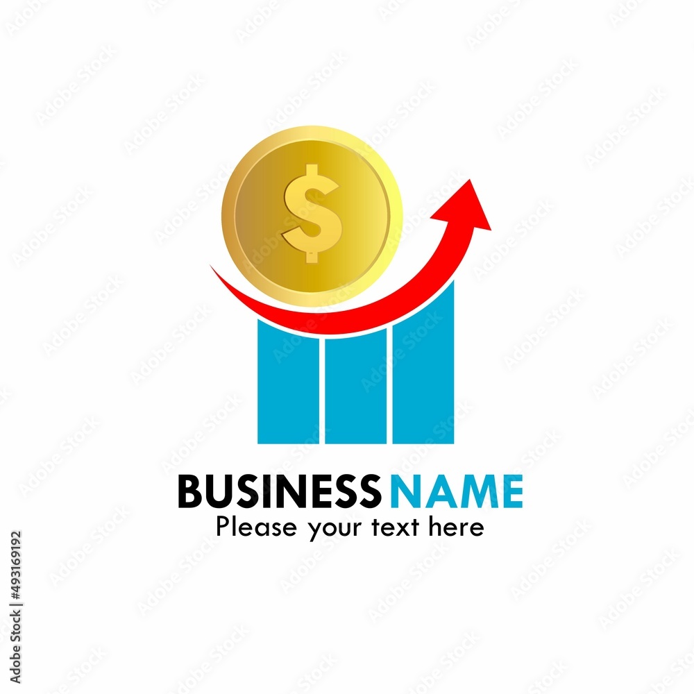 Obraz premium Creative Accounting Concept Logo or Business Marketing and finance idea logo.