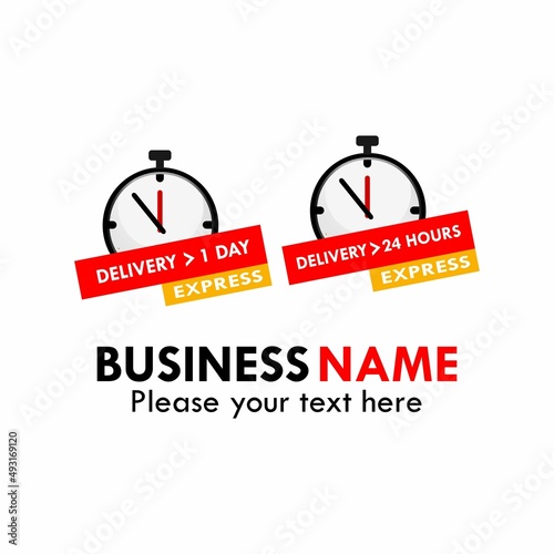 Delivery express logo template illustration. 