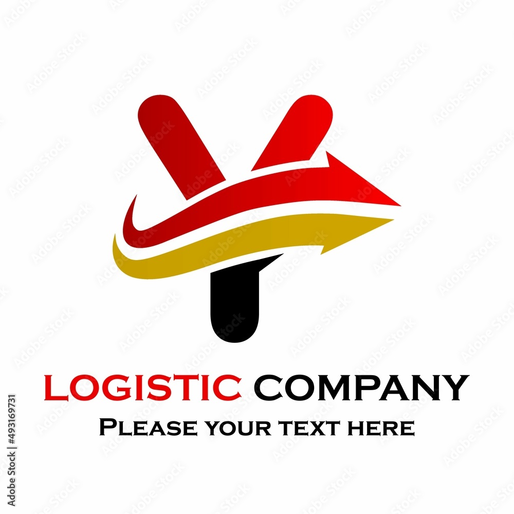 Letter y with arrow. suitable for transporation, logistic, delivery, agency Letter y with arrow. suitable for transporation, logistic, delivery, agency