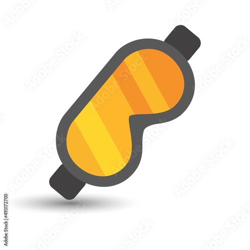 Snowboard ski googles, vectro on white background