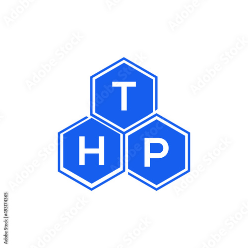 THP letter logo design on black background. THP creative initials letter logo concept. THP letter design.