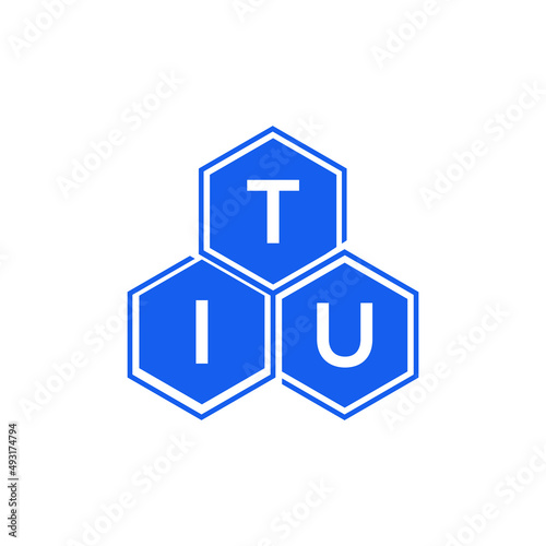 TIU letter logo design on black background. TIU creative initials letter logo concept. TIU letter design. 