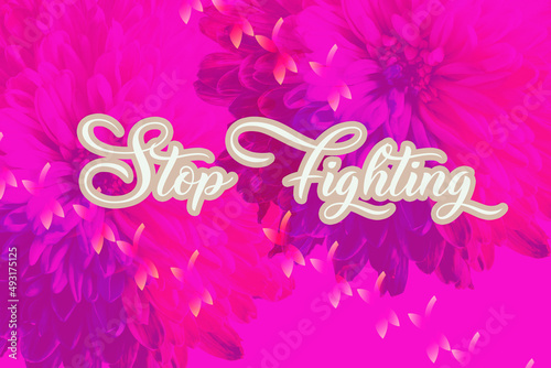 stop fighting greeting card Background, Best Color template