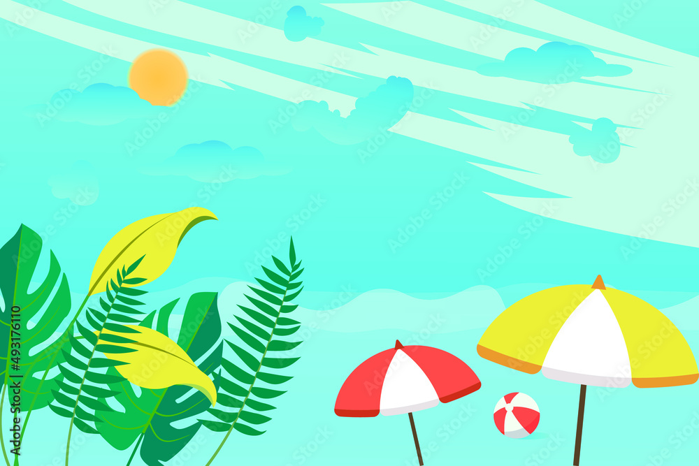 the perfect summer background vector art design templates