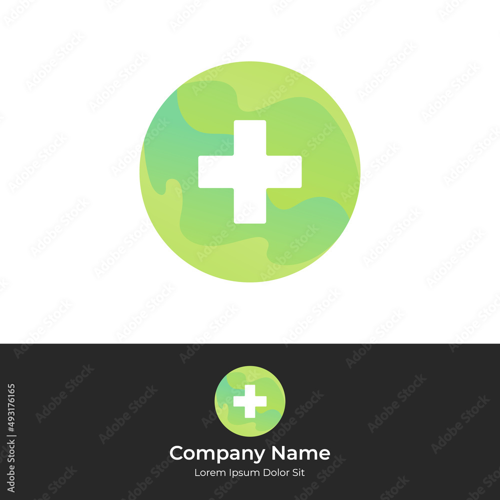 Medical health circle logo, minimal and simple logo Medical health circle logo, minimal and simple logo