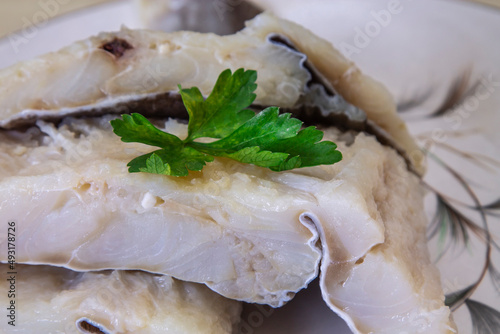 fresh cod fillets  dish fish