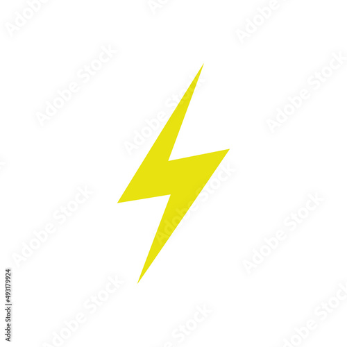 Thunder icon design template vector isolated illustration