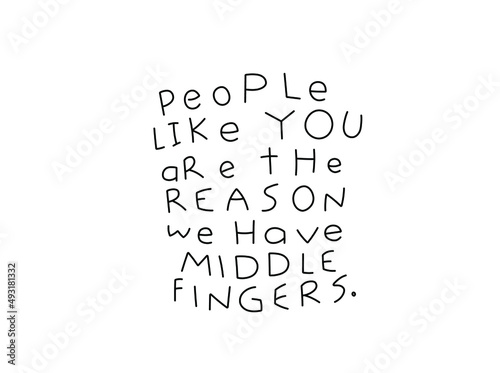Vector isolated english comic text phrase, joke text line doodle drawing