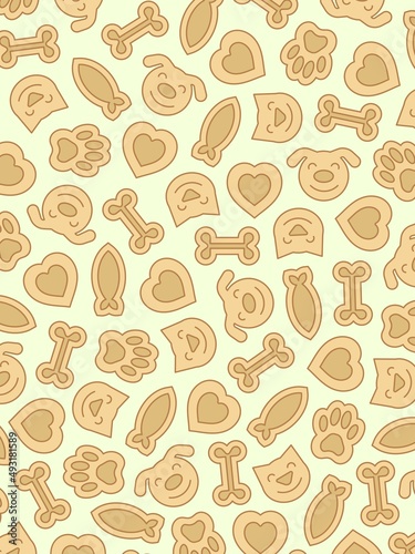 Cookies for pets. Background.