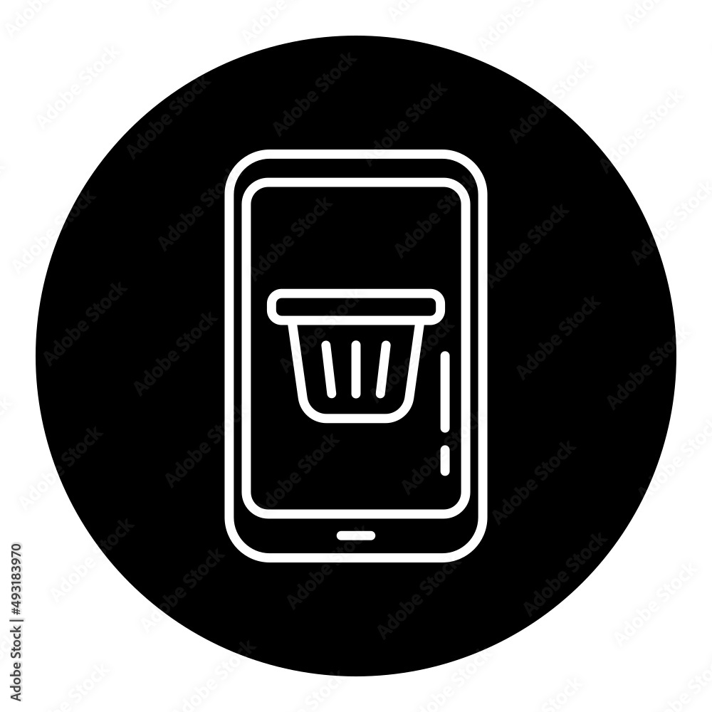 smartphone and basket