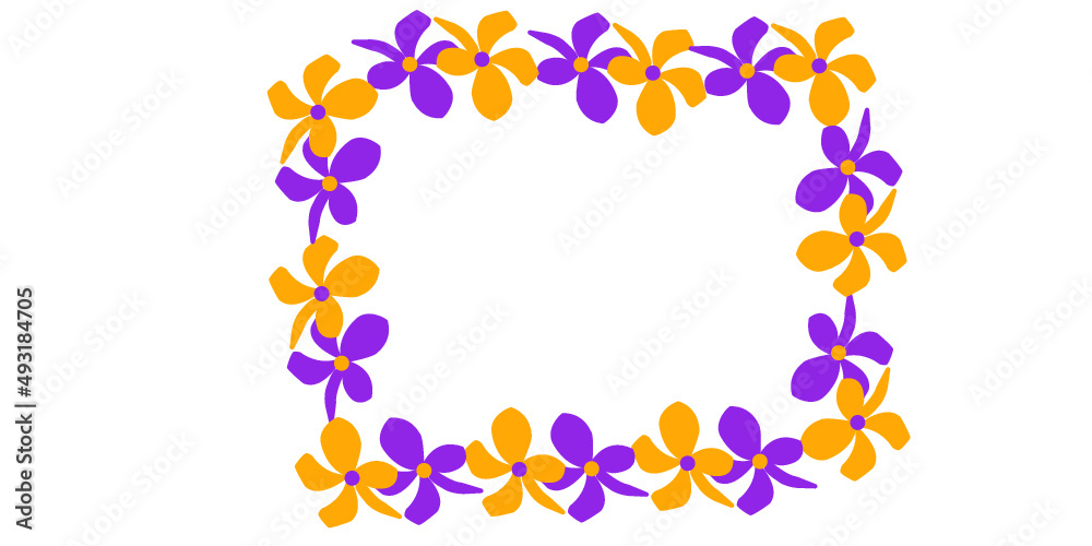 flowers border frame 