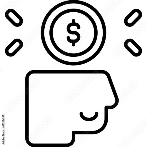 mindset outline icon