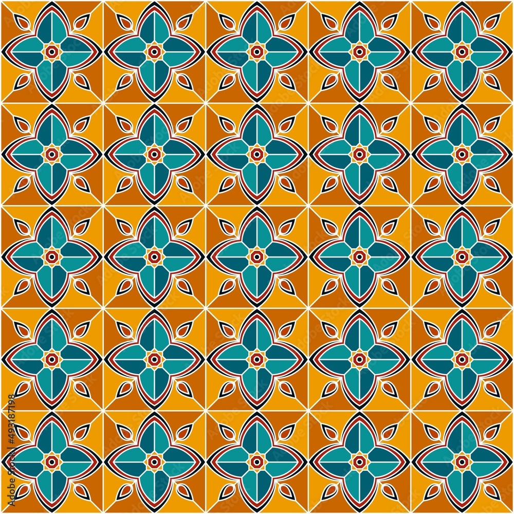 Islamic Oriental Pattern for Wallpaper or Ceramic