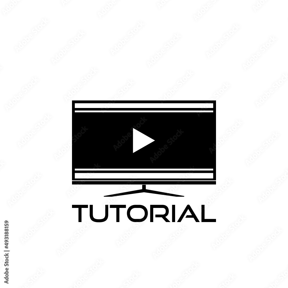 Tutorial icon isolated on white background Tutorial icon isolated on white background