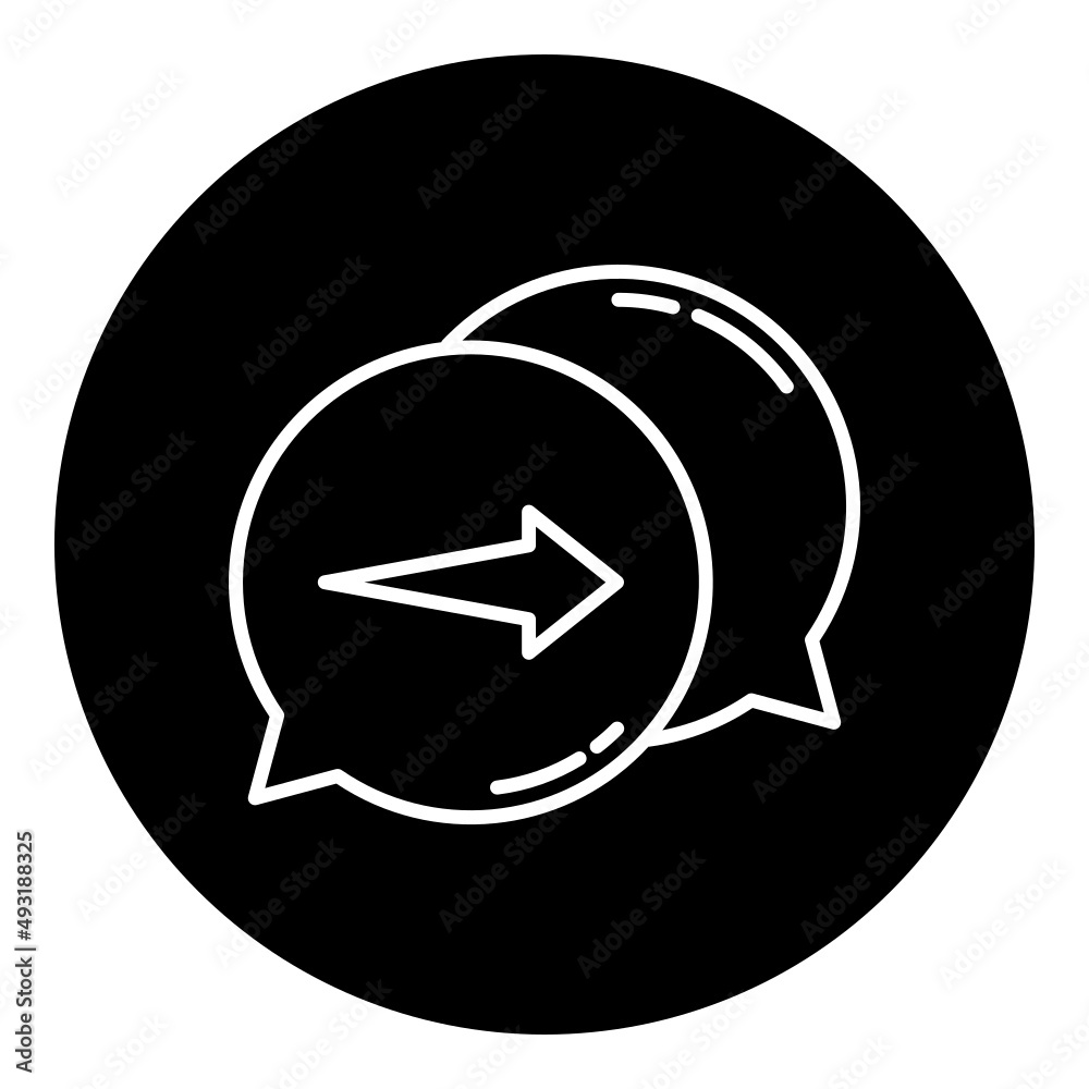 reply arrow and chat bubble reply arrow and chat bubble