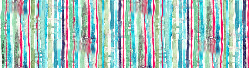 Seamless Abstract Horizontal Degrade striped Ombre Pattern Blurred Tie Dye Background