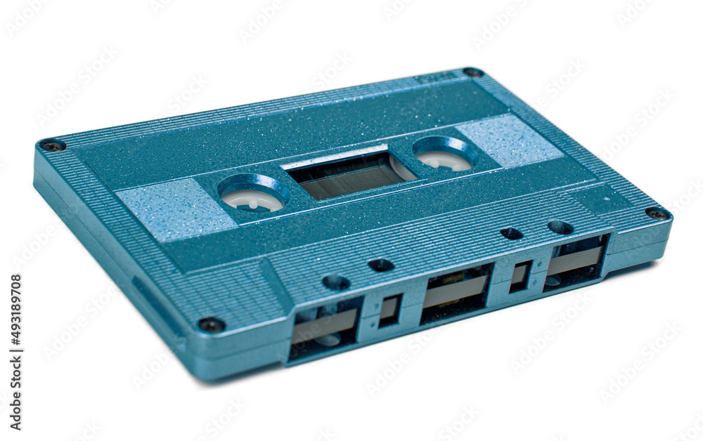 Audio cassette isolated on the white background Audio cassette isolated on the white background