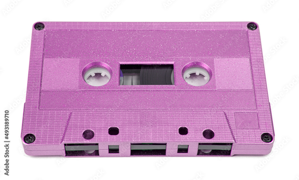 Fototapeta premium Audio cassette isolated on the white background